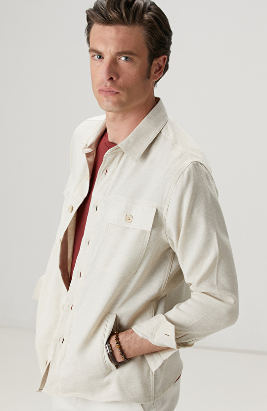 Naturel Dış Gömlek