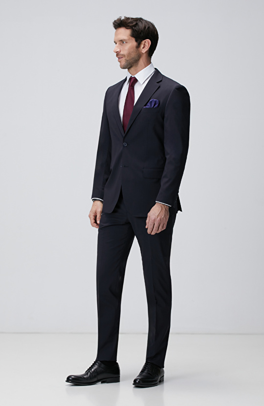 Lacivert Yün Takım Elbise