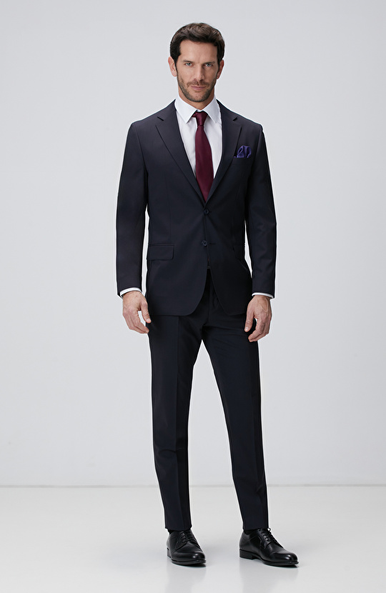 Lacivert Yün Takım Elbise