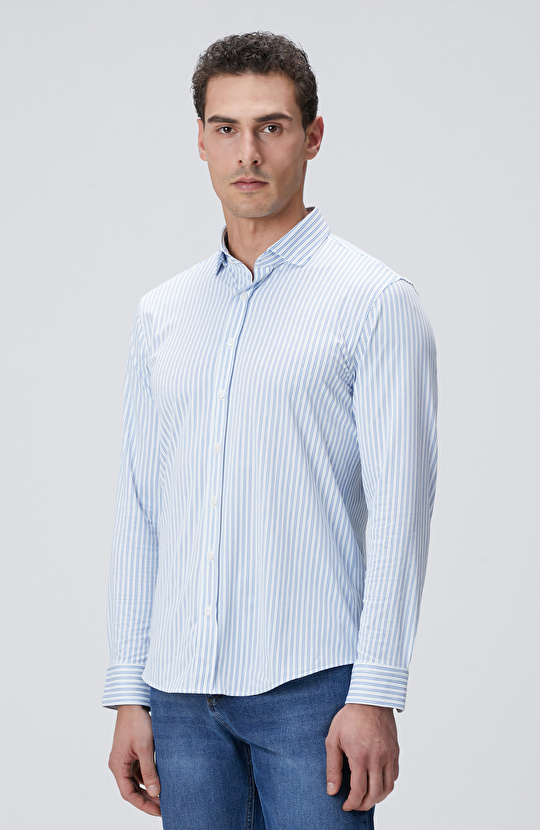 N-Tech Mavi Beyaz Gömlek