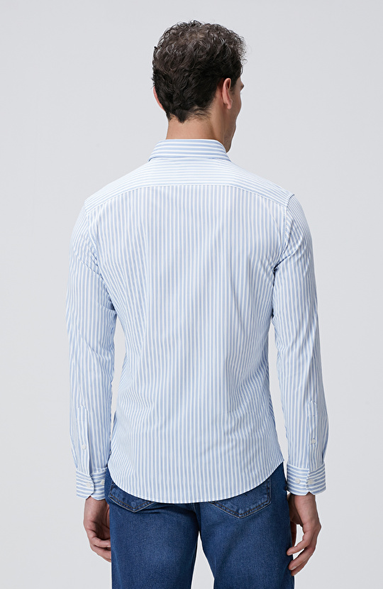 N-Tech Mavi Beyaz Gömlek