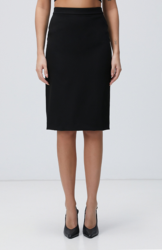 Siyah Midi Kalem Etek