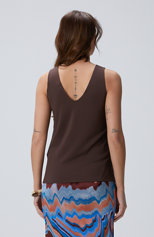 Koyu Kahverengi Bluz