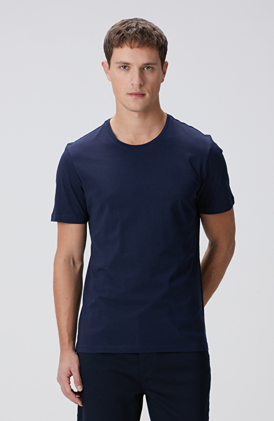 Lacivert Basic T-shirt