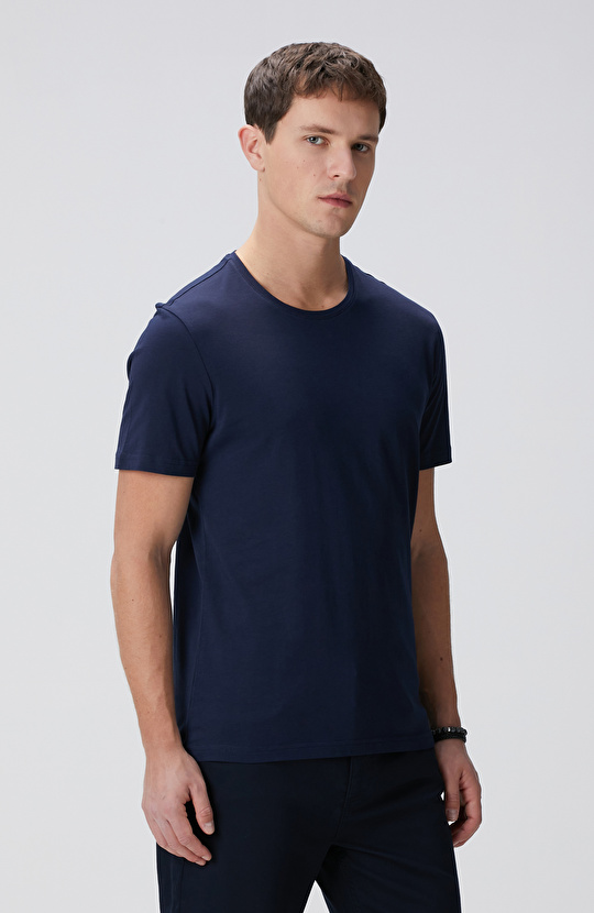 Lacivert Basic T-shirt