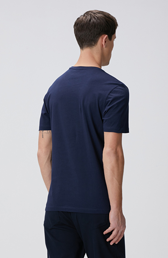 Lacivert Basic T-shirt