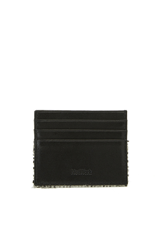 Siyah Kadın Deri Kartlık