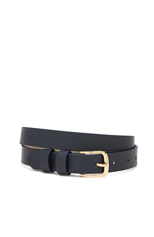 Lacivert Kadın Rugan Kemer