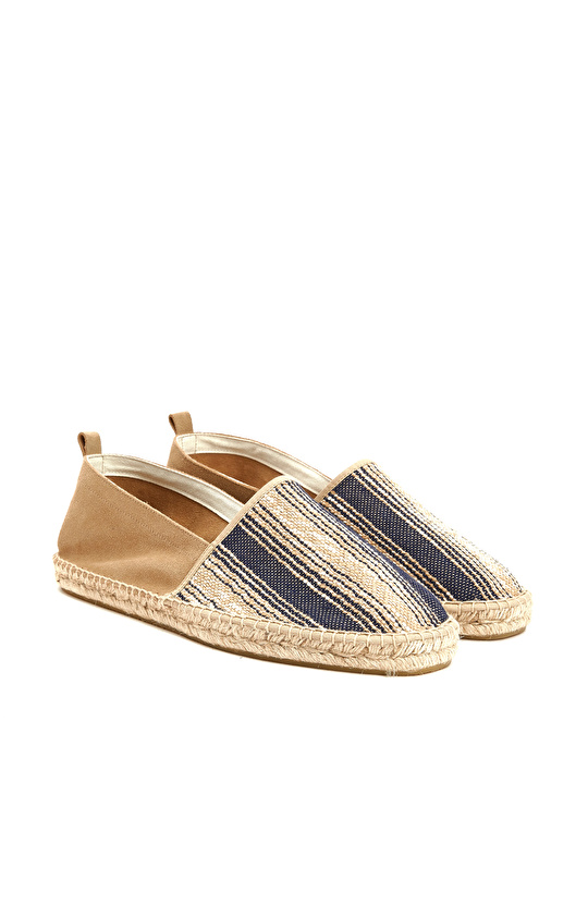 Mavi Bej Erkek Espadril