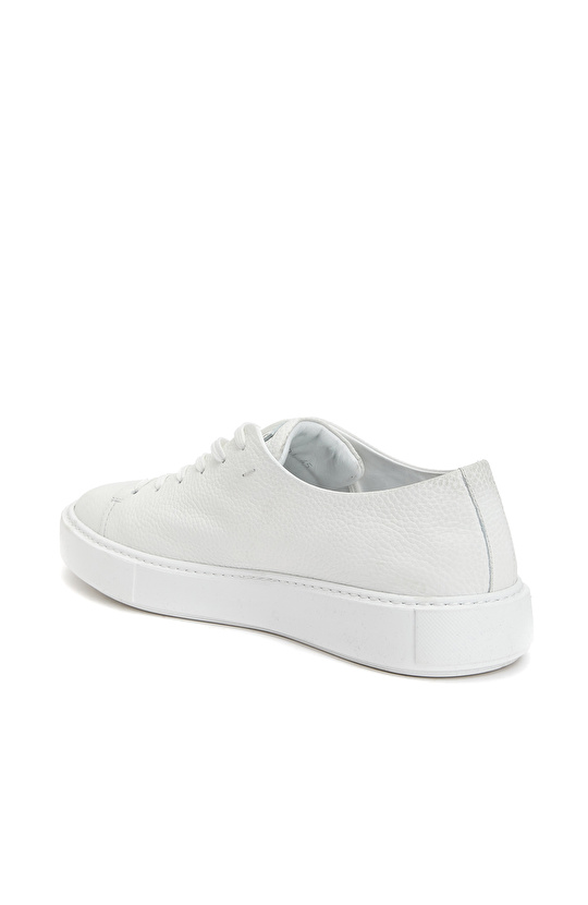 Beyaz Erkek Deri Sneaker
