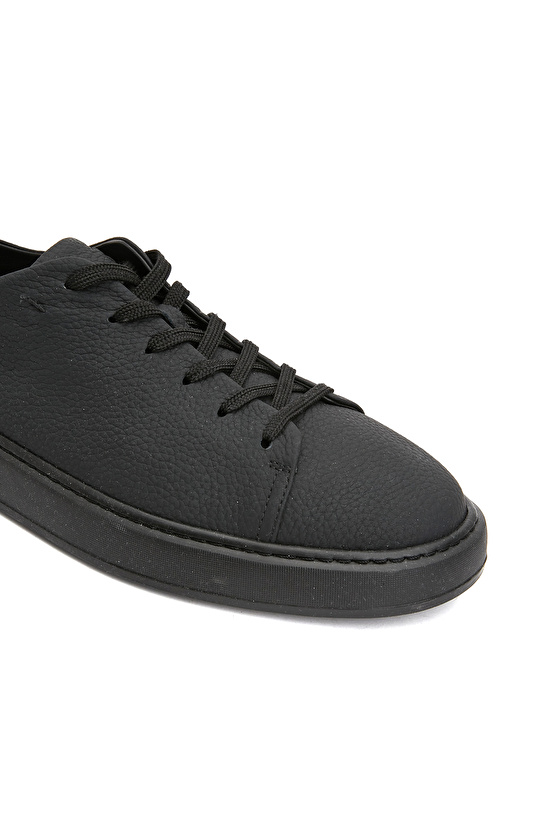 Siyah Erkek Deri Sneaker