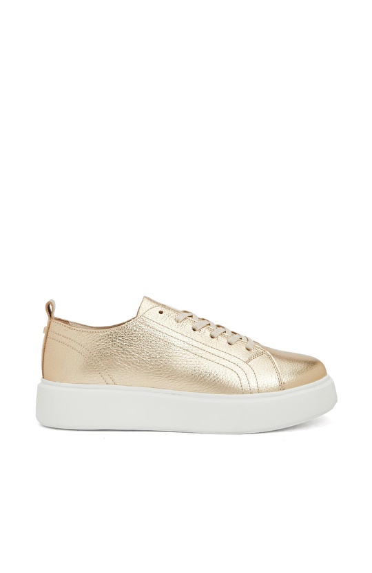 Gold Kadın Deri Sneaker