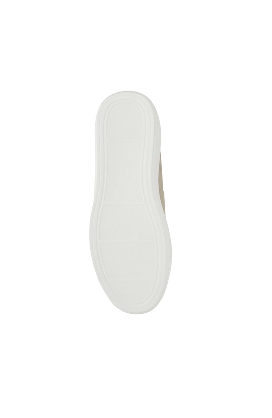 Bej Kadın Deri Sneaker