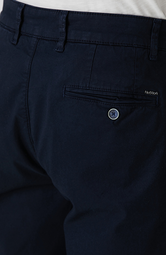 Lacivert Chino Pantolon