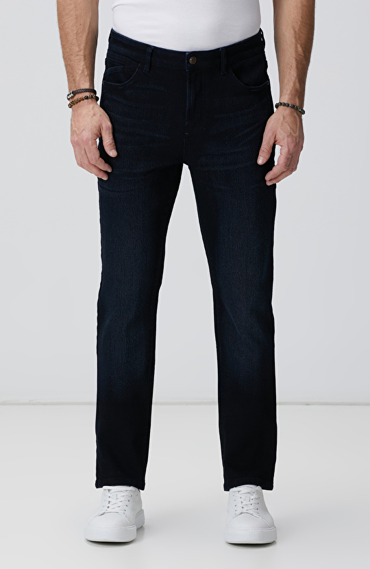 Lacivert Denim Pantolon