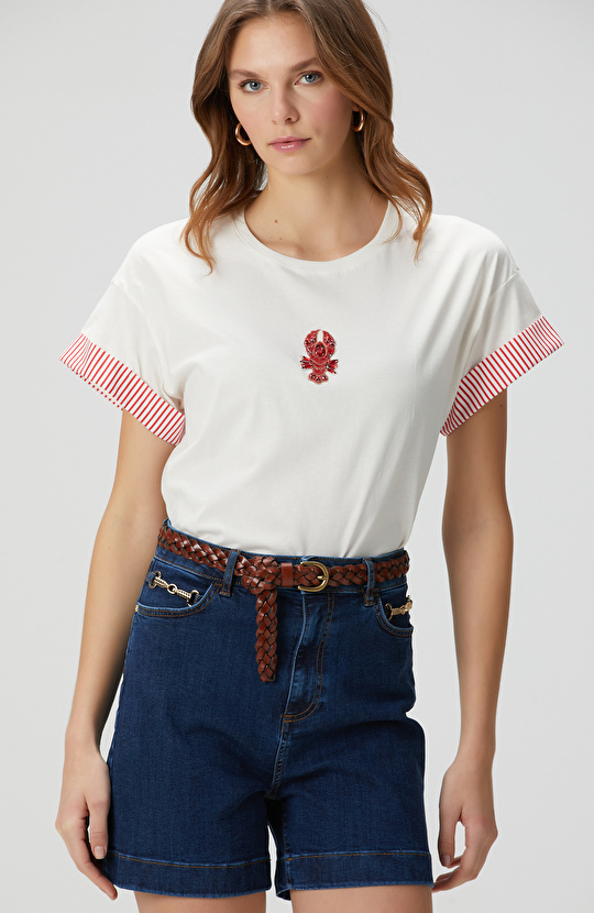 Kırık Beyaz T-shirt