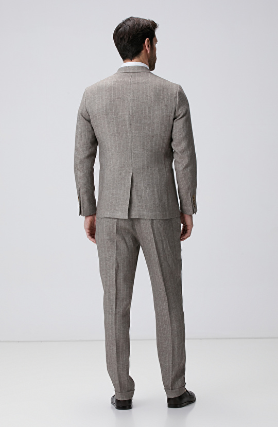 Vizon Keten Karışımlı Takım Elbise