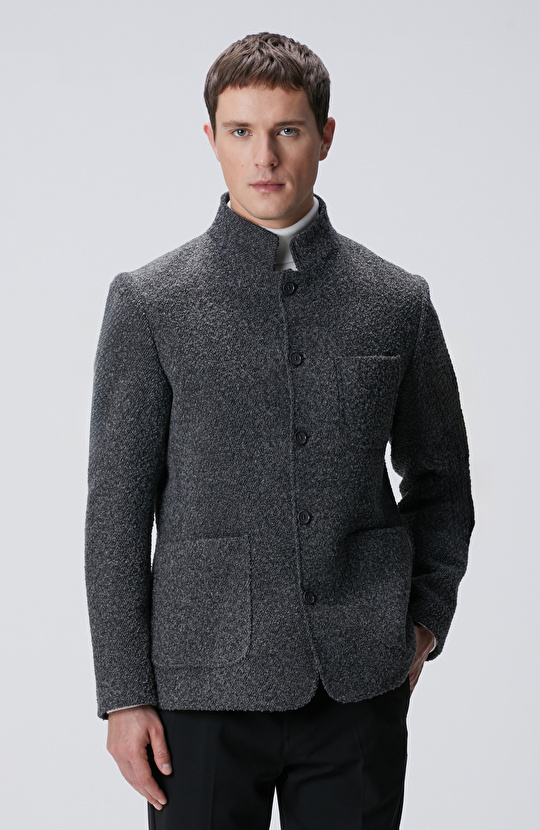 Antrasit Yün Karışımlı Ceket Antrasit Yün Karışımlı Ceket