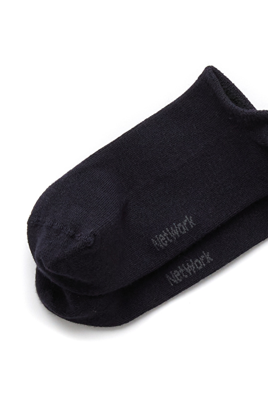 Lacivert Beyaz 2li Erkek Bambu Çorap Seti