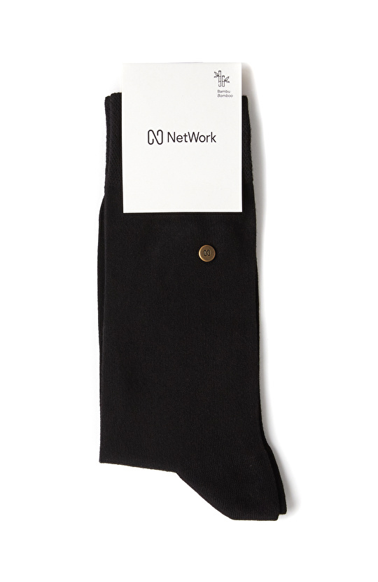 Siyah Erkek Bambu Çorap