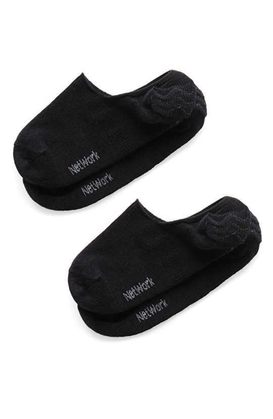 Siyah Kadın 2li Bambu Çorap Seti