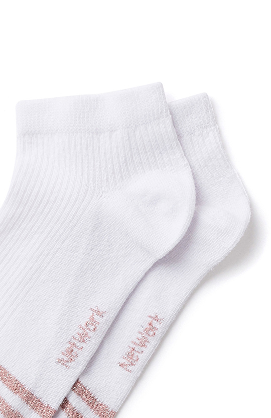 Beyaz Bambu Kadın Çorap