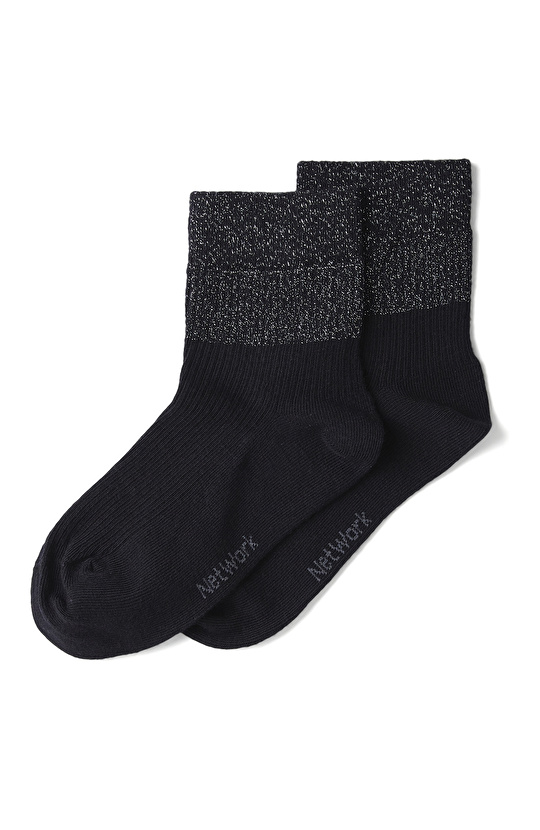 Siyah Bambu Kadın Çorap