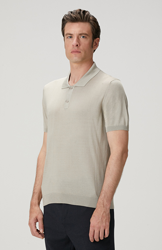 Limited Bej İpek Karışımlı Triko Kazak