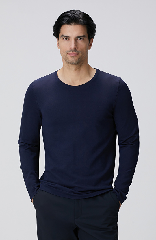 Lacivert Triko Kazak Lacivert Triko Kazak