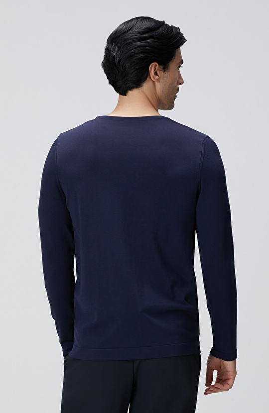 Lacivert Triko Kazak