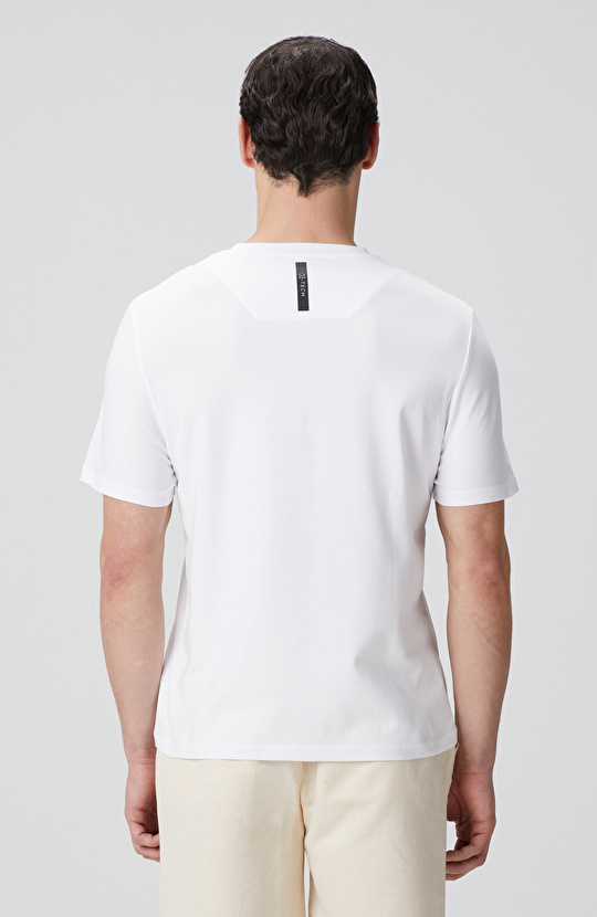 N-Tech Beyaz Baskılı T-shirt