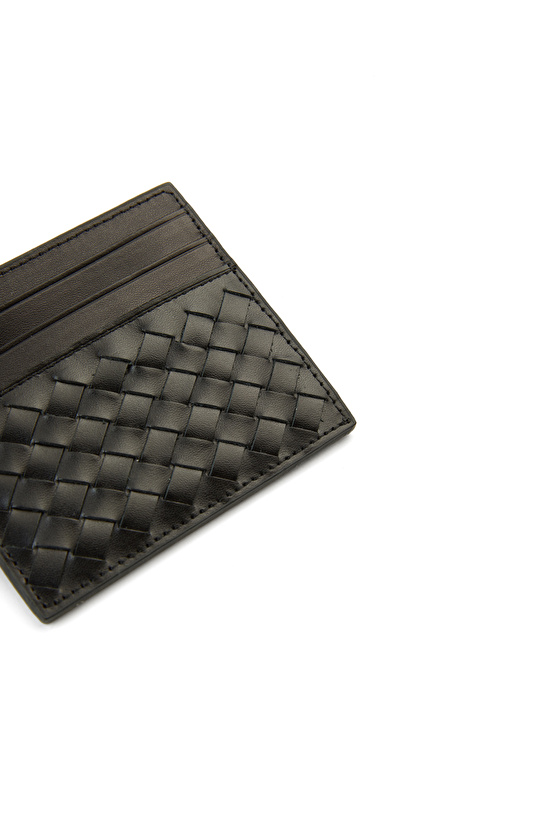 Siyah Erkek Deri Kartlık