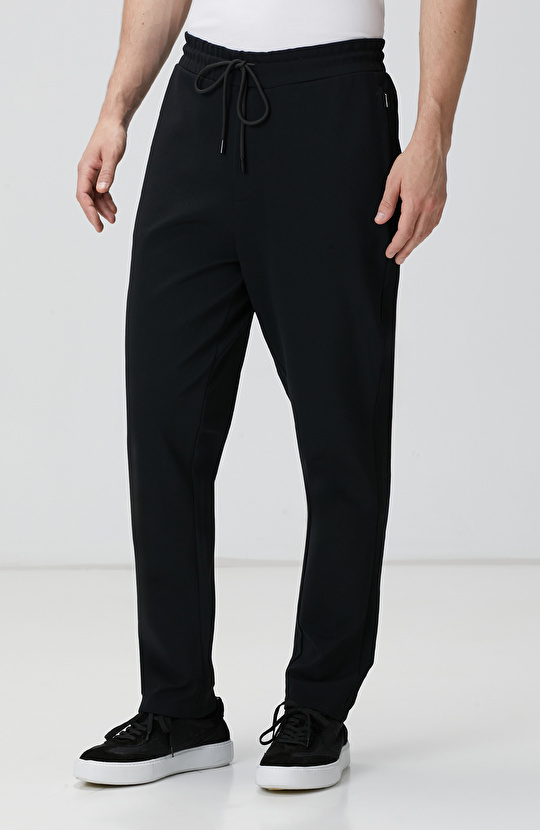 N-Tech Siyah Diyagonal Eşofman Altı