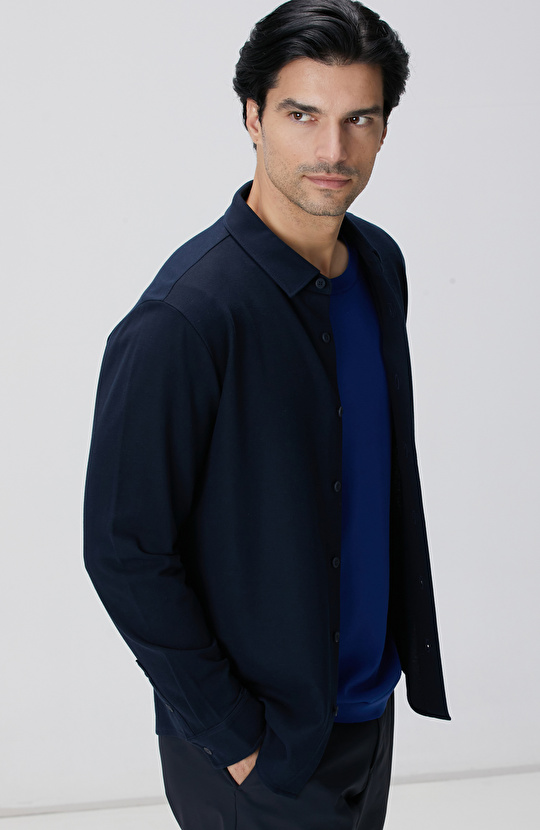 N-Tech Lacivert Gömlek