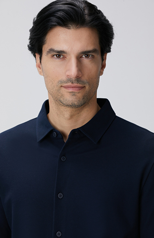 N-Tech Lacivert Gömlek