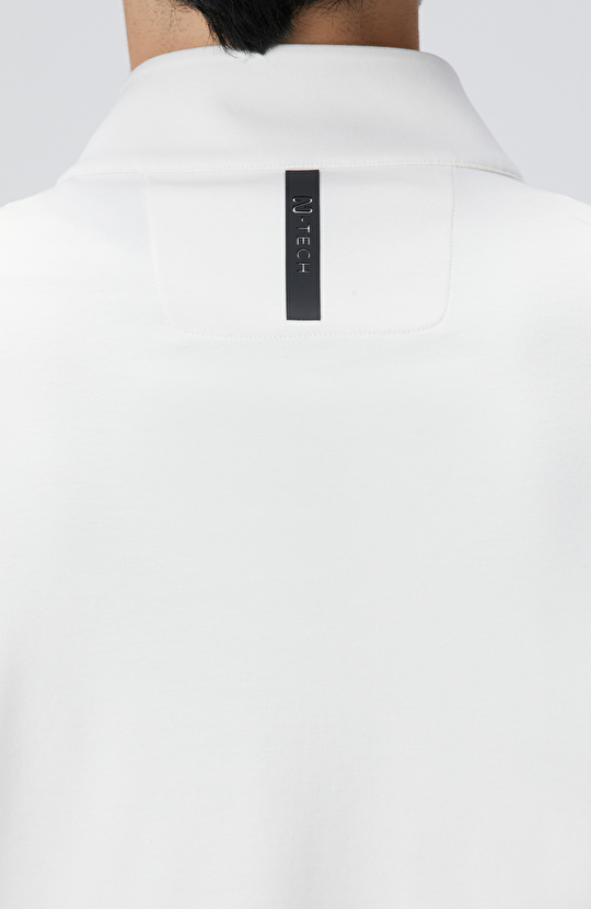 Kırık Beyaz Uzun Kollu T-shirt