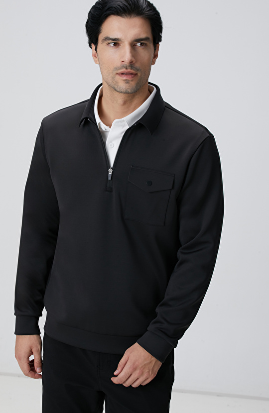 N-Tech Siyah Sweatshirt