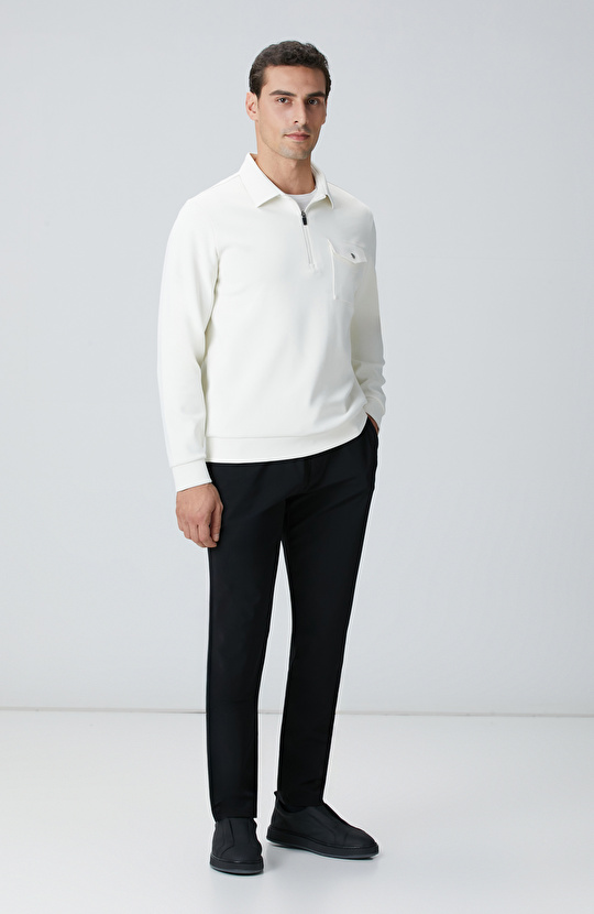 N-Tech Kırık Beyaz Sweatshirt