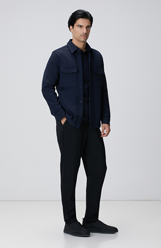 N-Tech Lacivert Polo Yaka T-shirt