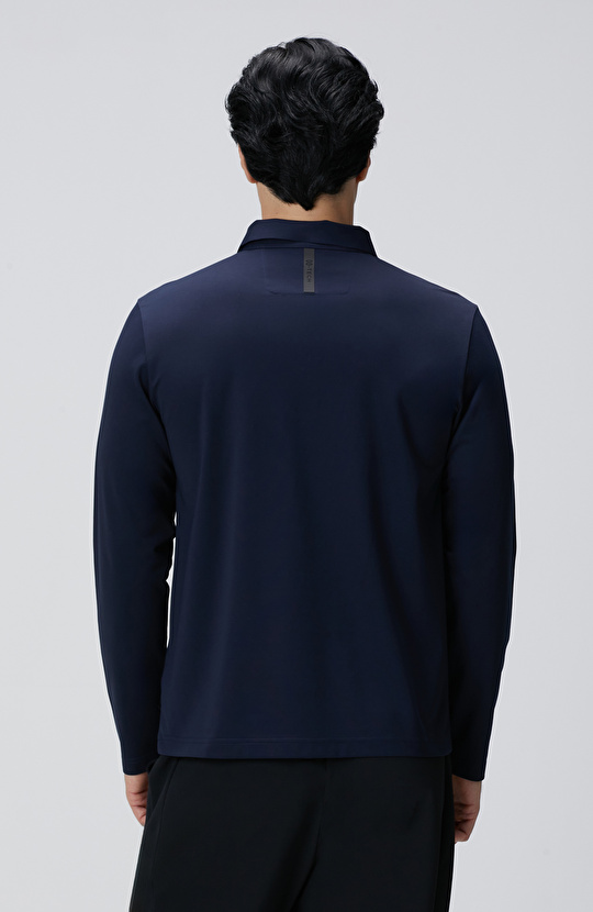 N-Tech Lacivert Polo Yaka T-shirt