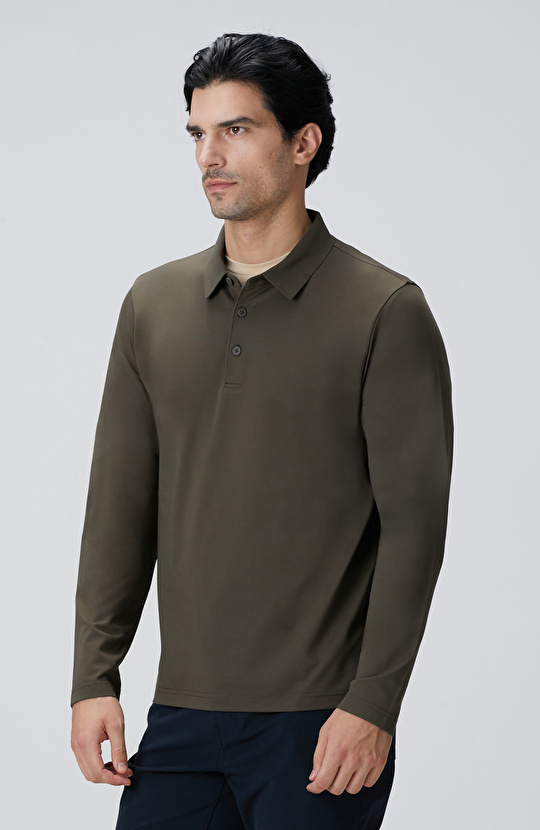 N-Tech Haki Polo Yaka T-shirt