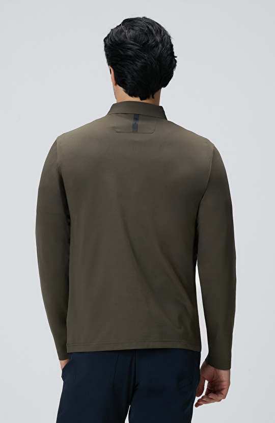 N-Tech Haki Polo Yaka T-shirt