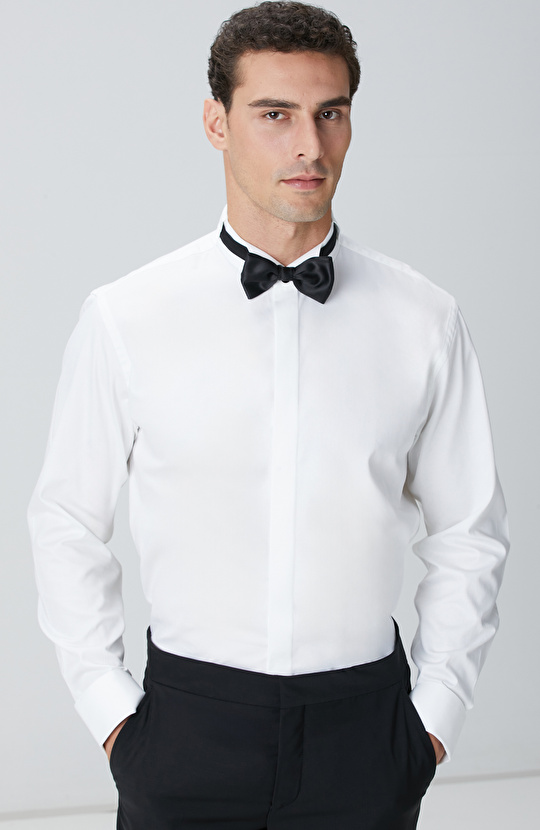 Beyaz Smokin Gömlek