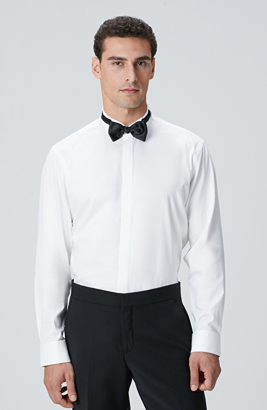 Beyaz Smokin Gömlek