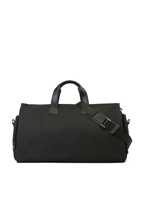 Siyah Erkek Deri Seyahat Çantası