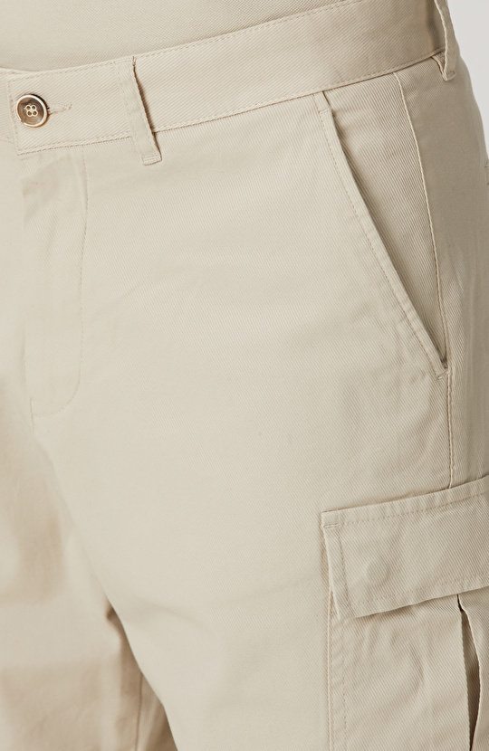 Bej Kargo Şort