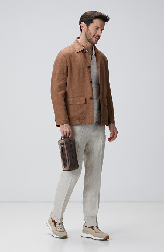 Vizon Erkek Deri Kozmetik Çantası