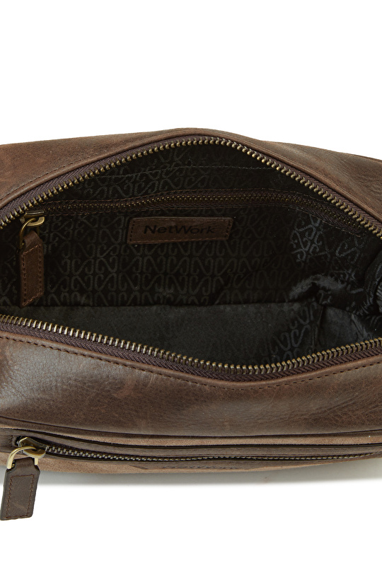 Vizon Erkek Deri Kozmetik Çantası