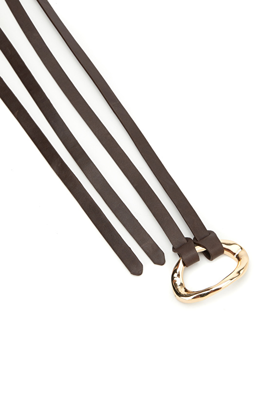 Acı Kahve Kadın Deri Kemer