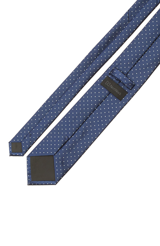 Lacivert Puantiyeli Kravat